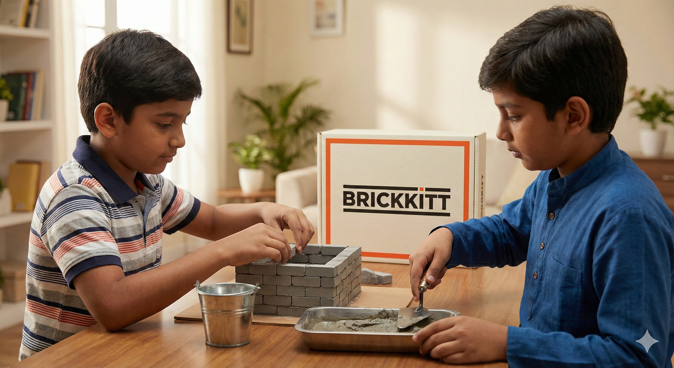 Brickkitt Concept - Kids Building with Real Mini Bricks